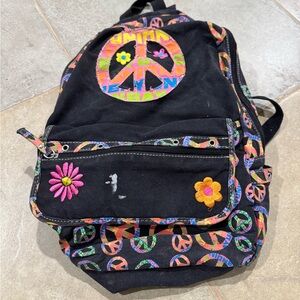 Colorful Peace Sign Backpack